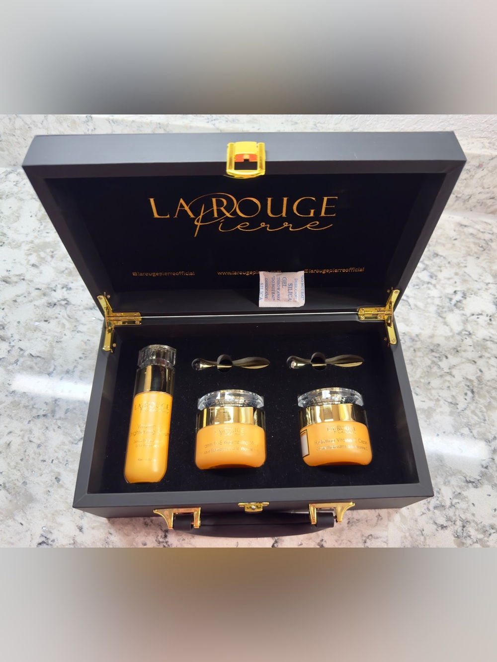 La Rouge Pierre Topaz Collection Briefcase Skin Care Set- Vitamin C